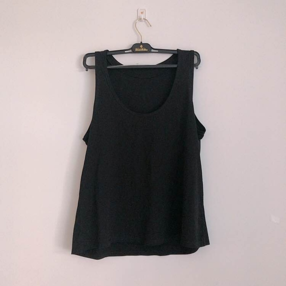 Zara Summer Basic Tank Top Black